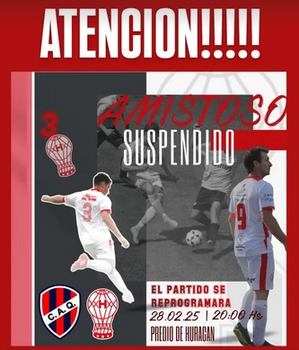 LTF – Suspendido amistoso de Huracan de Pellegrini que estaba programado para hoy