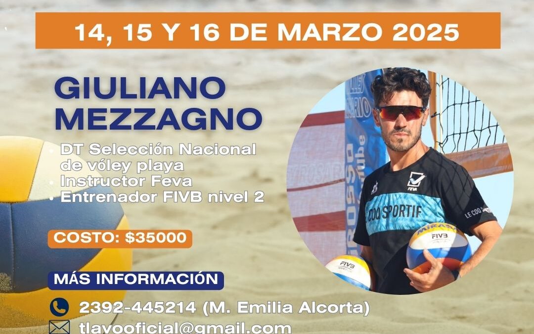 Curso Nivel 1 de Entrenador de Beach Volley con Giuliano Mezzagno
