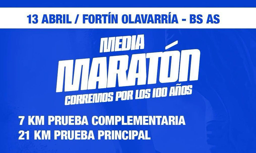 RACING DE FORTIN OLAVARRIA ANUNCIÓ SU MEDIA MARATÓN POR EL CENTENARIO