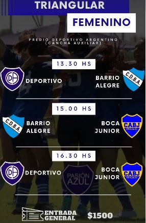 Triangular de Futbol Femenino en Pehuajo con participacion de Barrio Alegre