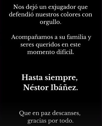 Fallecio Nestor Ibañez, ex jugador de Monumental Campeon Oficial 1992