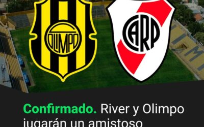 FUTBOL PROFESIONAL: Se confirmó que River jugara un amistoso ante Olimpo para AYUDAR A BAHIA BLANCA