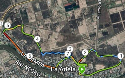 Trail nocturno en el sur pampeano