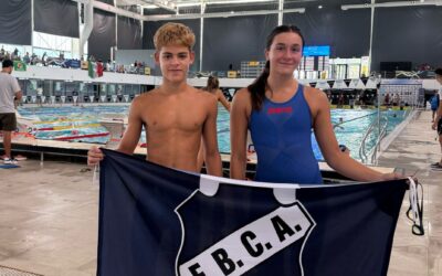 Timoteo Fiorellini y Pilar Moralejo participaron del Torneo Republica Nacional de Cadetes de Natacion