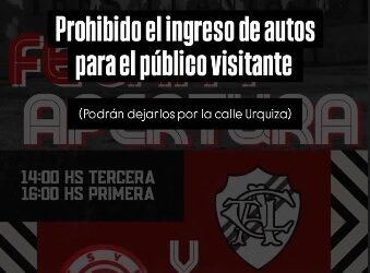 Tres Llantas informa que hoy no podran entrar autos en el sector visitante