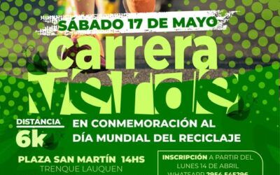 Atletismo: Se viene primera edición CARRERA VERDE 6 kms en conmemoración del Dia Mundial del Reciclaje