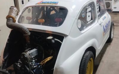 Categoría ACAS: Se trabajo en el Fiat 600 de la Promocional 1100 del piloto del treinta, Jose Moriames
