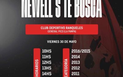 Prueba de jugadores el 30 de mayo en General Pico (La Pampa)
