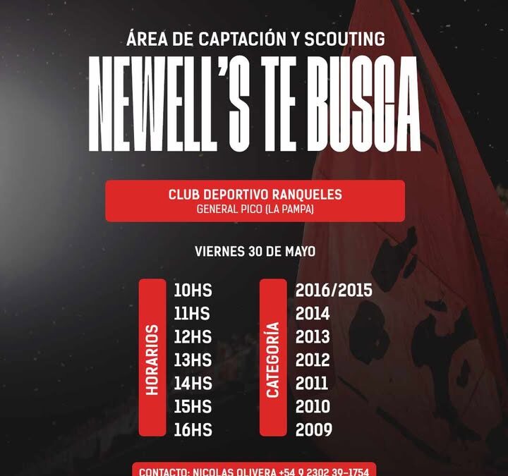 Prueba de jugadores el 30 de mayo en General Pico (La Pampa)