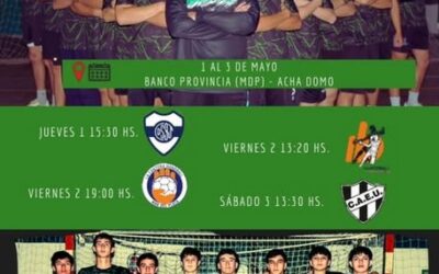 Del 1 al 3 de mayo, fase 1 cadetes de Ferro C. Oeste en el Nacional de Handball