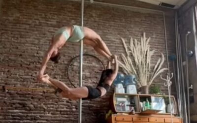 POLE SPORT: Leticia Piccoli y Natalia Ochoa preparan su rutina para el Argentino en el Eleven Estudio 11 de Santa Rosa