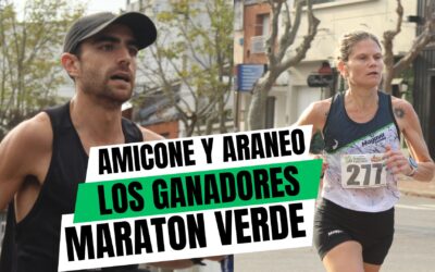Atletismo: Los trenquelauquenses Manuel Amicone y Pamela Araneo, ganaron los 6 kms de la 1ra edición Carrera Verde