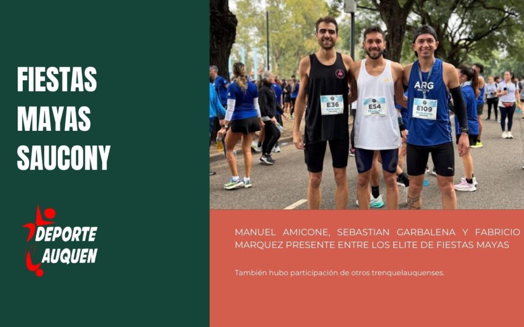 Atletismo: Buena performance en Fiestas Mayas Saucony para Manuel Amicone. También participaron Garbalena y Marquez.