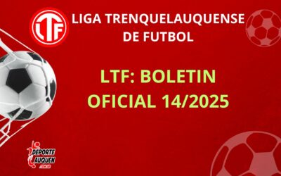 LIGA TRENQUELAUQUENSE DE FUTBOL: BOLETIN OFICIAL 14-2025