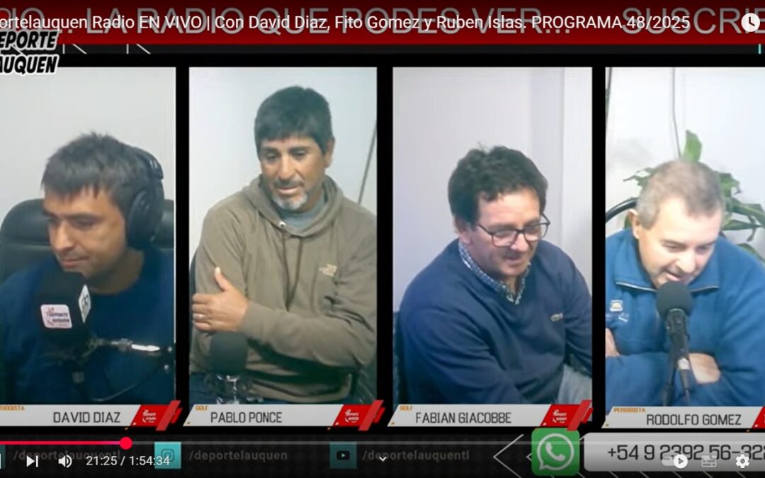 Deportelauquen Radio: Hoy Fabián Giacobbe y Pablo Ponce del Golf