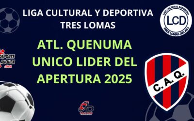 Liga Cultural y Deportiva – Atlético Quenumá quedó como único puntero a falta de 4 fechas