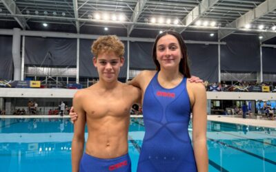 Natación: Destacada labor de Pilar Moralejo y Timoteo Fiorellini en pruebas del nacional de cadetes en Parque Roca