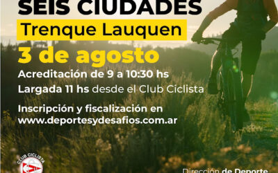 4º FECHA DEL RURAL BIKE SEIS CIUDADES 2025, EL DOMINGO 3 DE AGOSTO EN TRENQUE LAUQUEN