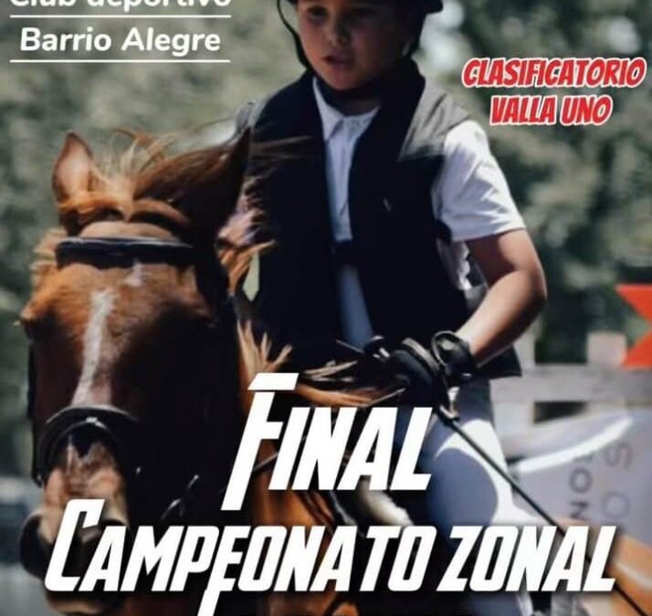 Hoy inició el Concurso de Equitación en la pista de Salto del Club Barrio Alegre