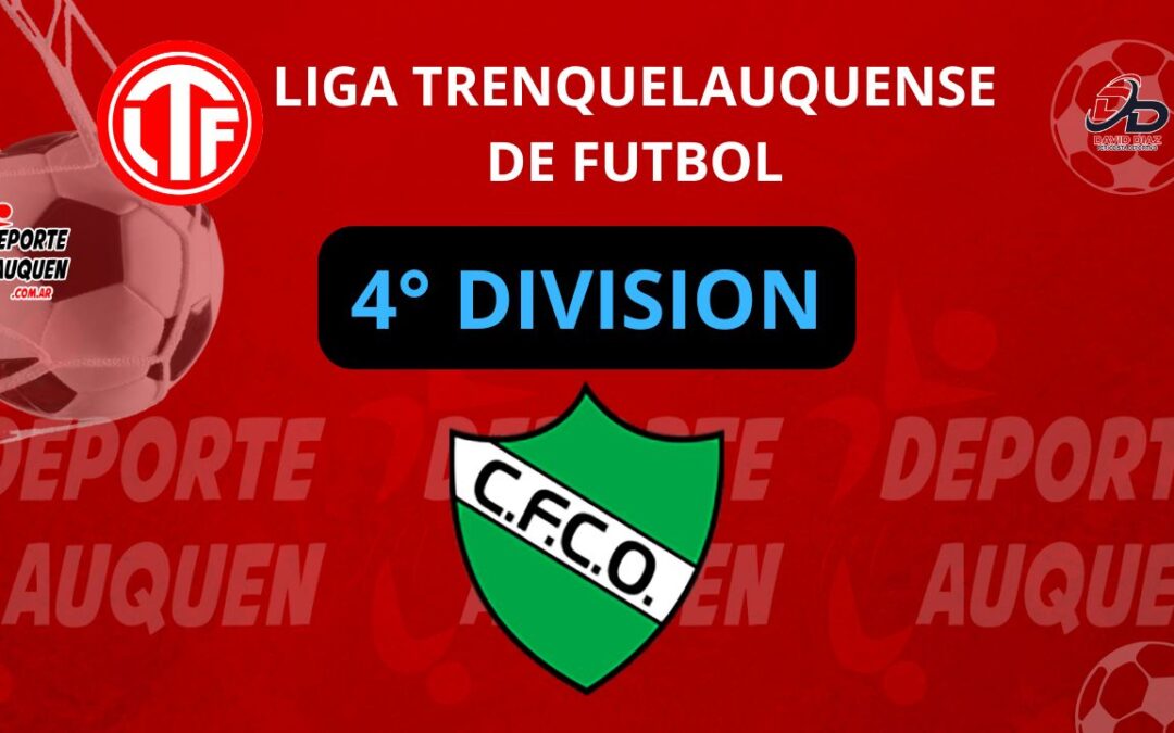 Liga Trenquelauquense 4° División – Ferro empató y quedó como único puntero del Clausura