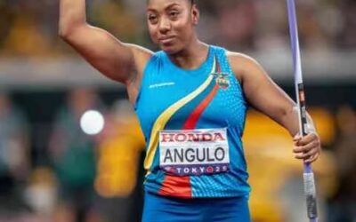 Atletismo: La ecuatoriana Juleisy Angulo sorprendio con el título en el lanzamiento de la jabalina