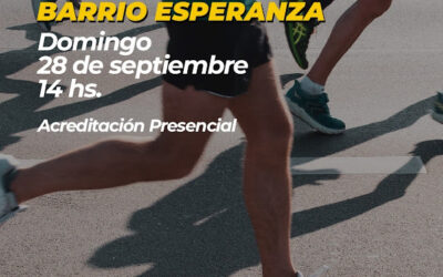 Atletismo: Este domingo 28 habrá una Mini Maraton en el Barrio Esperanza, desde las 14 hs