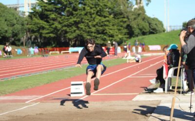 Juegos Bonaerenses 2025: Arrancó la disciplina atletismo y estuvo compitiendo en largo, Thiago Santangelo