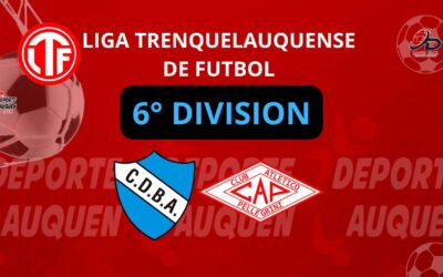 Liga Trenquelauquense 6° División: Barrio Alegre ganó y alcanzó en la punta al expreso