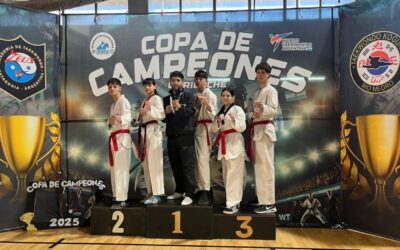 Taekwondo: La Escuela Municipal logro el primer puesto por equipos en la Copa de Campeones en Bariloche