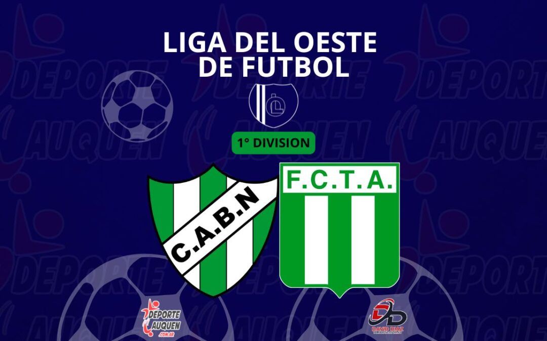 Liga del Oeste de Fútbol: empate en la ida entre Barrio Norte y F.C. Tres Algarrobos en la definición de la Temporada 2025