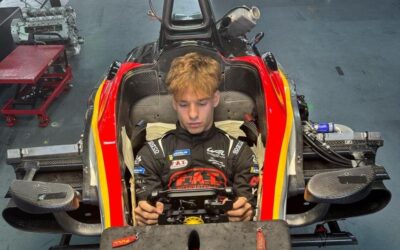 Fórmula 2: El argentino Nicolás Varrone probó en el circuito de Aragón la butaca de su auto para el 2026
