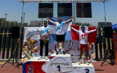 Atletismo master: Federico Muller, campeón sudamericano en Chile en jabalina y con record argentino