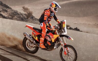 Dakar 2026: Bravec domina en motos, el argentino Benavides quedo a solo 56 segundos, dura caida de Sanders