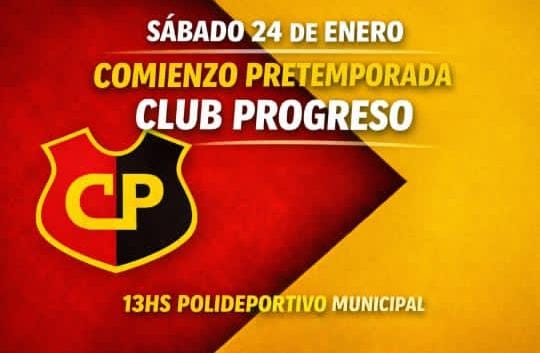 Fútbol: Club Progreso inicia Pretemporada