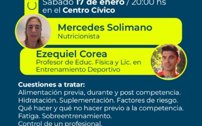 Clinica deportiva, el próximo sábado 17, en la previa al Triatlon Regional en Trenque Lauquen