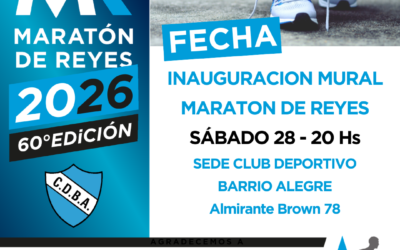 Inauguración Mural Maratón de Reyes este sábado 20 hs