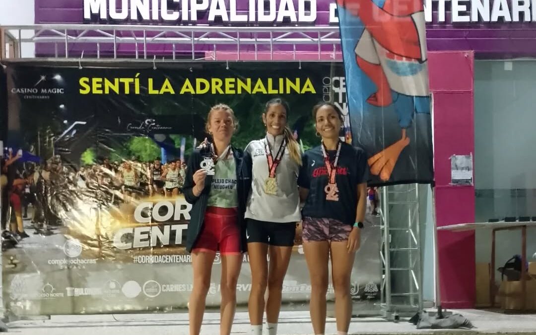 Angelina Reyes fue 9ª en la general y 2ª en su categoría en la Corrida Centenario de Neuquén