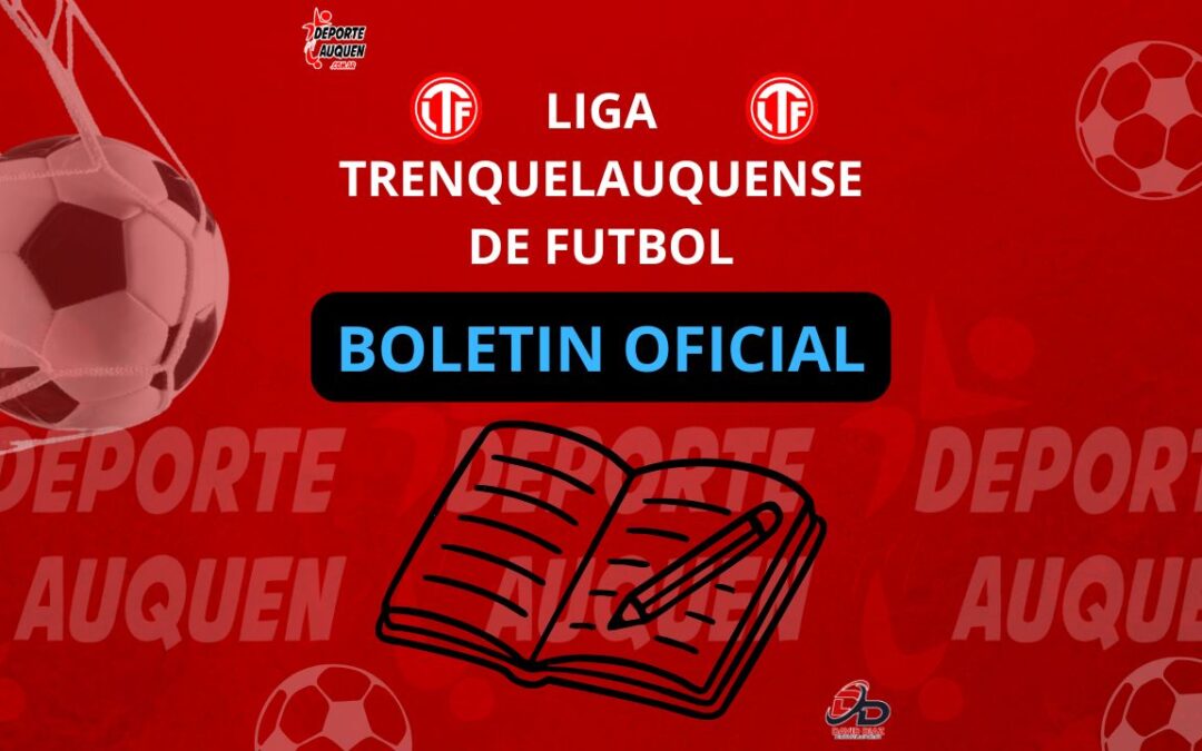 Liga Trenquelauquense – Boletín Oficial 09-2026 (Cronograma de partidos)
