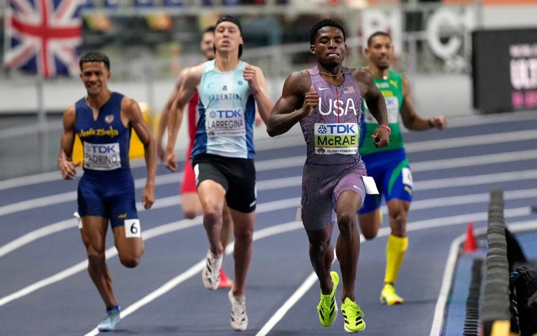 Atletismo: Elian Larregina se clasificó para la semifinal en el Mundial Indoor que comenzó este viernes en Polonia