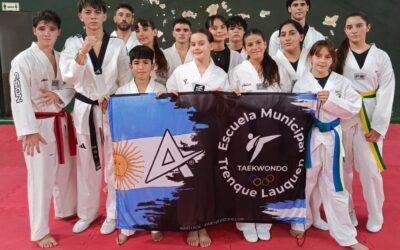 Taekwondo: Alumnos de la escuela municipal participaron de un campamento internacional de Alto Rendimiento