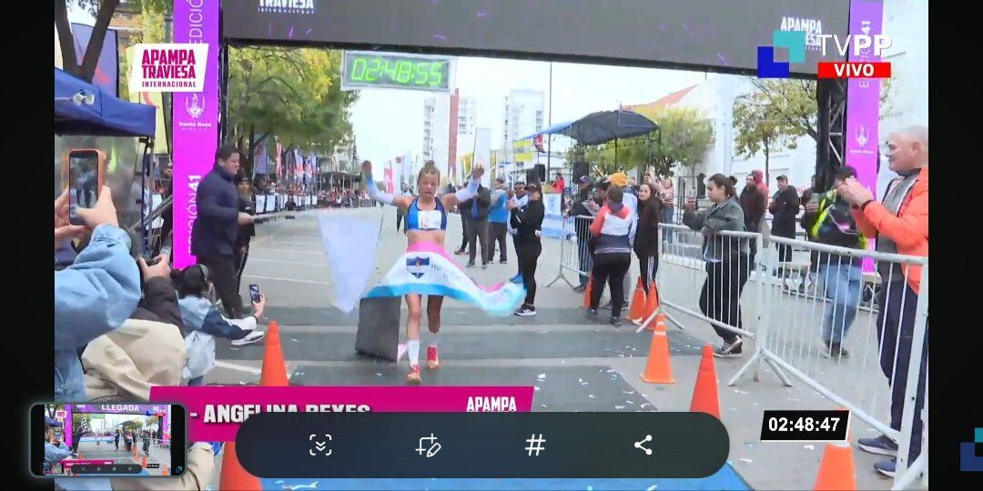 ATLETISMO: LA TREQUELAUQUENSE ANGELINA REYES GANO LOS 42 KMS DE A PAMPA TRAVIESA