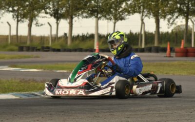 Karting del Oeste: Valentín Luján, Laureano Gruat, Roberto Berterreix, Bautista Ostertag y Mateo Alvarez, ganadores primera carrera de la segunda fecha del Apertura