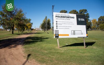 Polideportivo: El municipio local puso en marcha la obra de ampliacion del predio