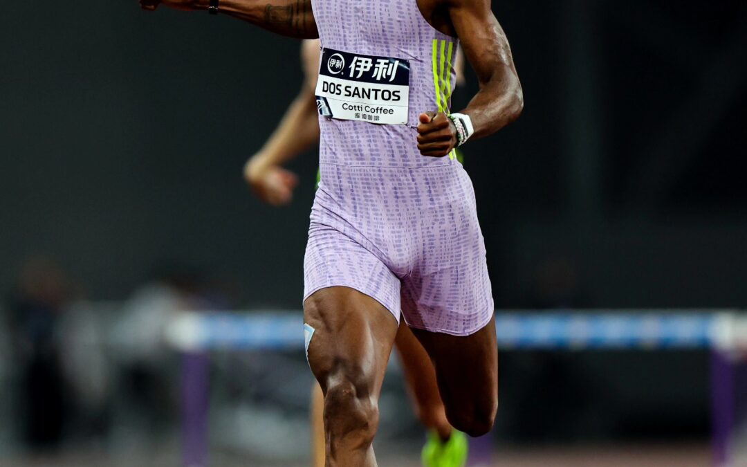 Atletismo: El brasileño Dos Santos ganó prueba de los 400 metros con vallas este sábado en Xaimen, China