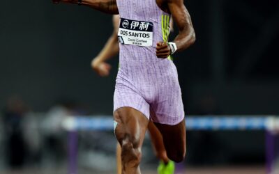 Atletismo: El brasileño Dos Santos ganó prueba de los 400 metros con vallas este sábado en Xaimen, China