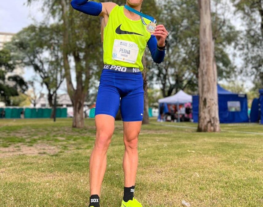 Atletismo: El fondista treslomense Marcos Perna Pérez estará compitiendo a fines de julio en el Panamericano Universitario en Perú