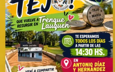 TEJO: Actividades diarias en el predio Maria Castaña. Anuncian nuevo torneo para el domingo 17 de mayo