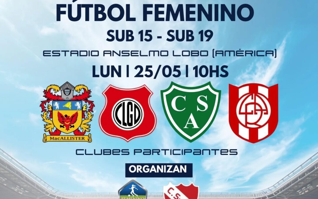 FUTBOL: Este lunes se realizará un interesante encuentro de categorías femeninas en América