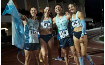 Atletismo: Récord nacional de la posta 4 x 100 mixta de la Argentina en el Ibero de Peru