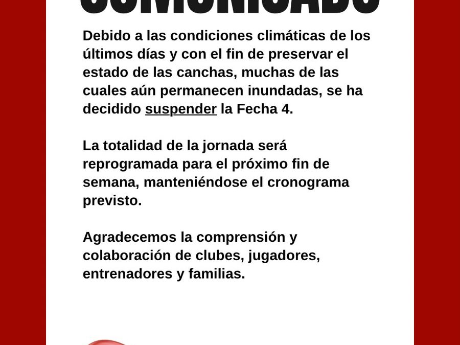 ÚLTIMO MOMENTO: La Liga Trenquelauquense suspendió la Fecha 4 por el estado de las canchas